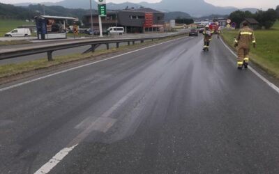 Ölspur Kreisverkehr Lengfelden