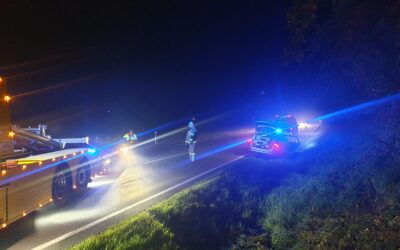 Aufräumen nach Verkehrsunfall