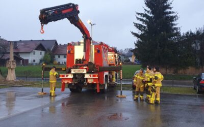 Zugsübung Kran- und Geräteschulung