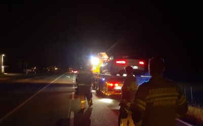 Aufräumen nach VU – B156