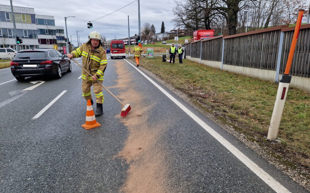 Binden einer Ölspur auf der L-118