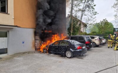 Fahrzeugbrand Fischachstraße