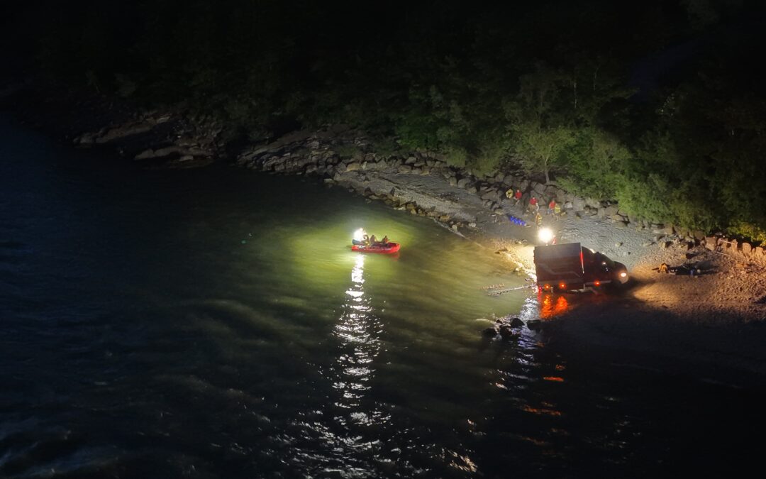 Wasserdienstübung mit Nachtfahrt