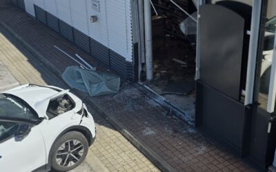 Aufräumen nach Verkehrsunfall