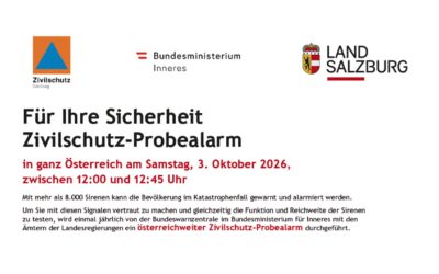 Zivilschutzprobealarm 2026